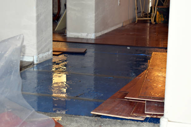 Professional Flood Damage Repair technician working in Kingston, OK